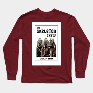 The Skeleton Crew Rip (White Background) Long Sleeve T-Shirt